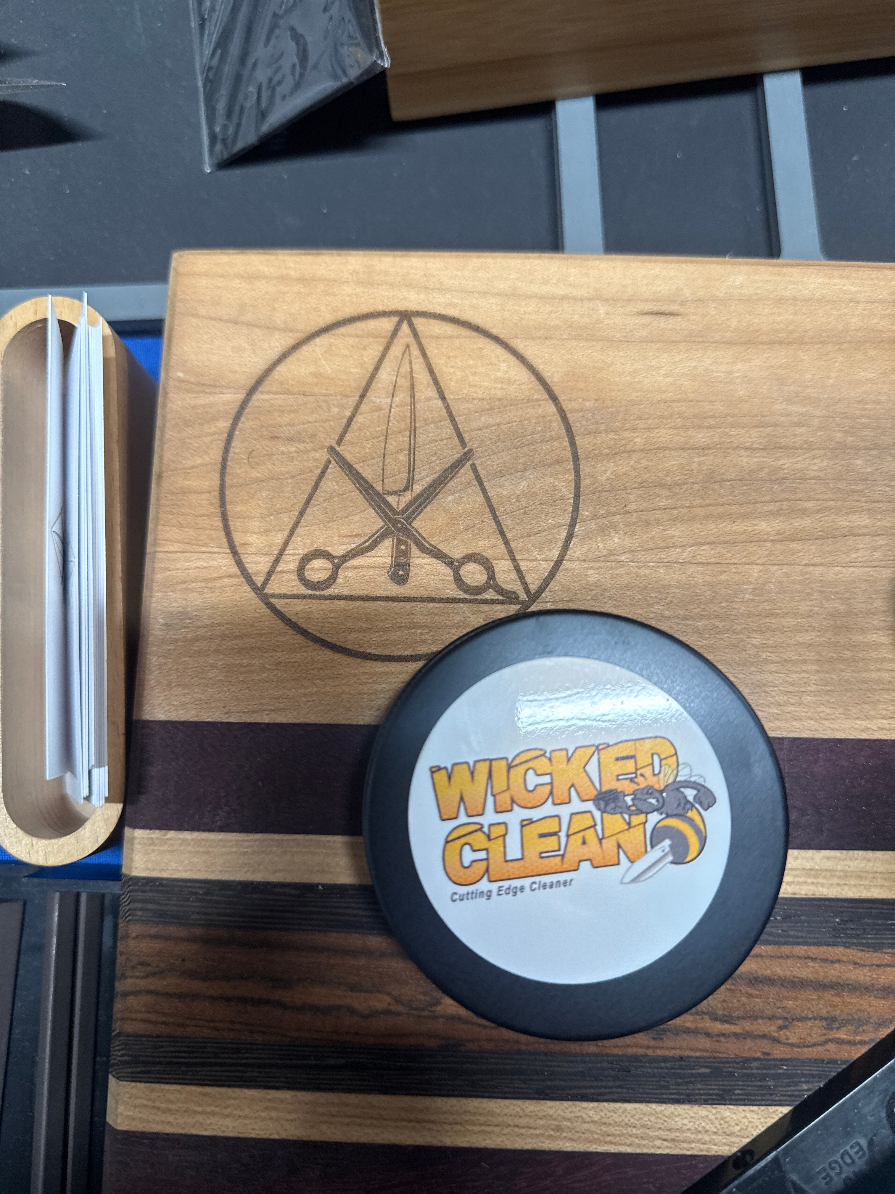 WICKED CLEAN - (2.0 oz.) - Cutting Edge Knife Cleaner - For Stainless Steel, Carbon Steel Steel - 100% Organic & Food Safe - (USA Made) – Cleans & Protects